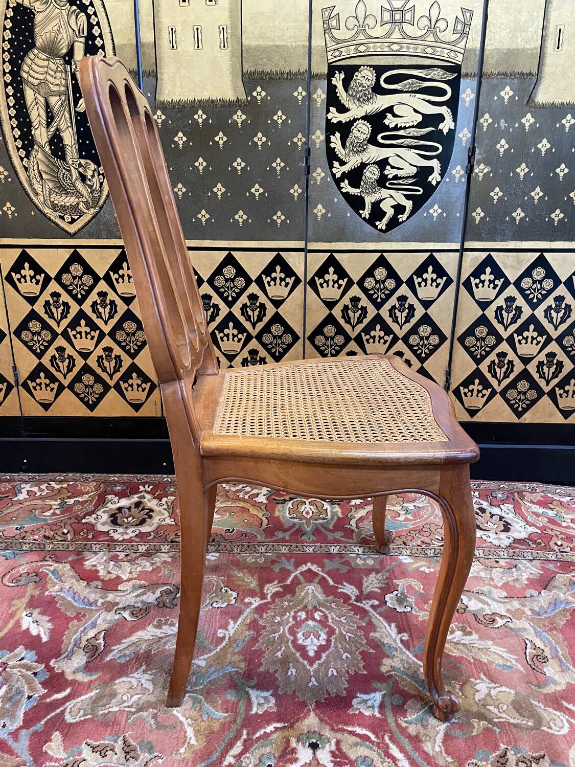 Suite of 8 Louis XV style cane chairs