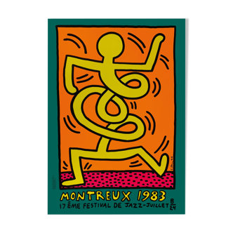 Keith Haring silkscreen print