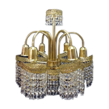 Bronze chandelier and swarovski crystal