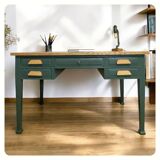 Vintage desk with 5 drawers