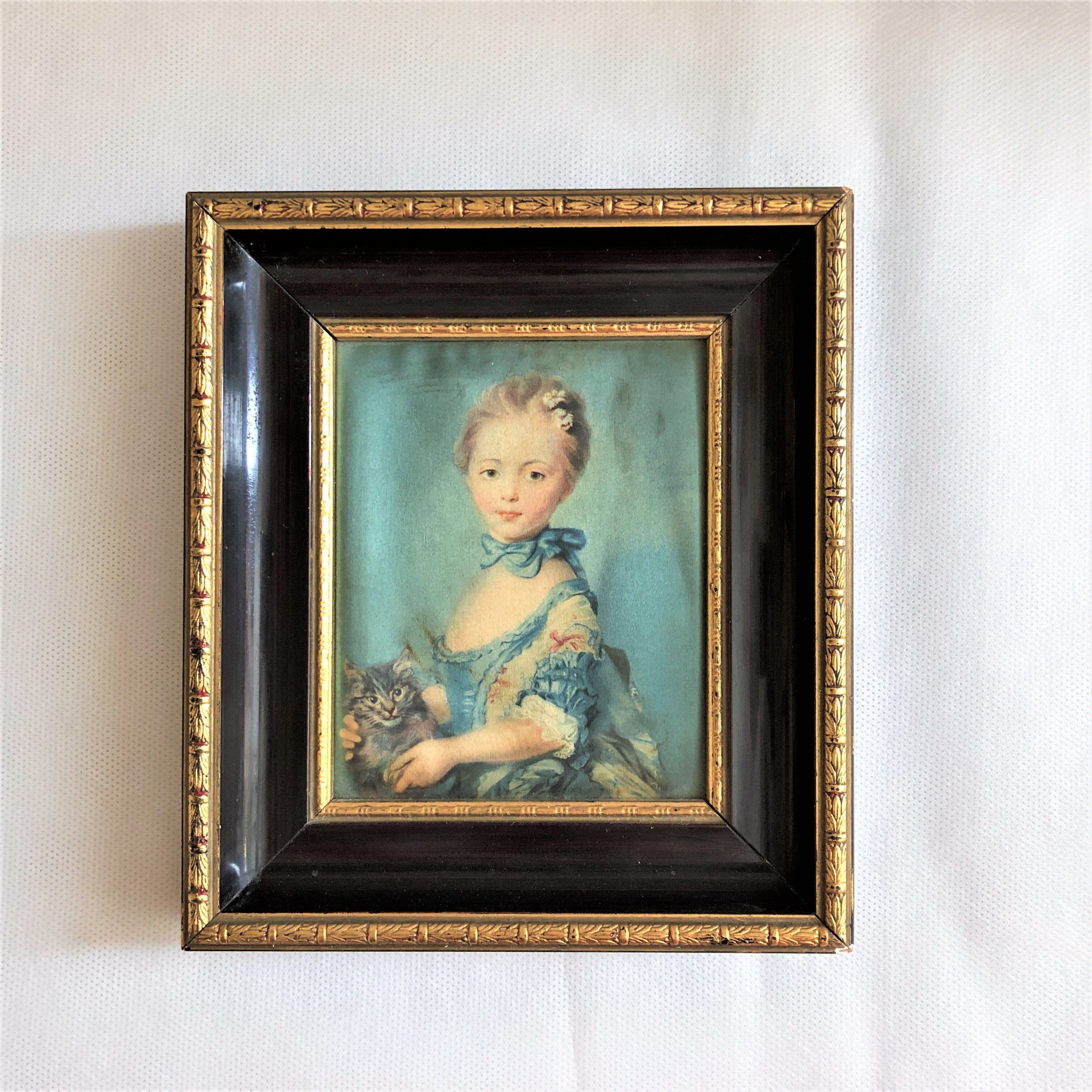 Painting on silk by JB Perronneau