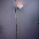 White floor lamp, Italian design from the 70s by Mauro Mazoll