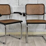 Pair of black armchairs