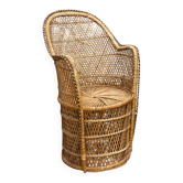 Vintage rattan armchair