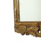 Antique Wooden Mirror Gold Leaf 19th Century Baroque Style 61cm