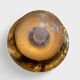 Vintage Austrian wall light in amber bubble glass
