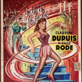 Affiche cinéma originale "Tourbillon" Claudine Dupuis 1953