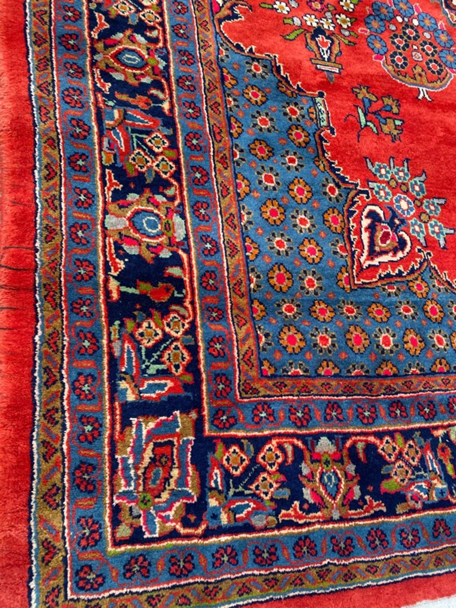 Vintage Persian mahal carpet 238x354