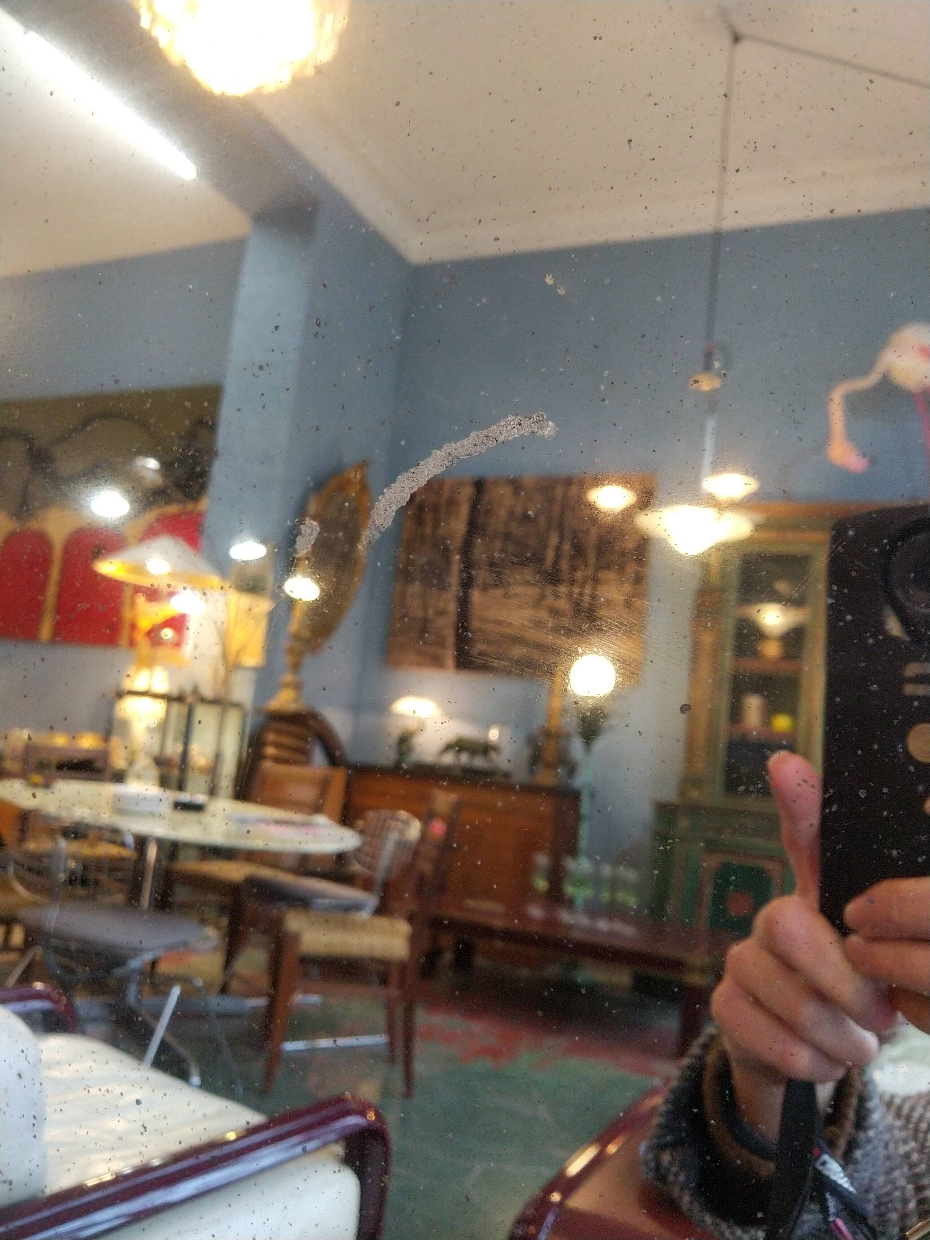 Golden mirror 144x90cm