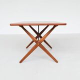 Hans Wegner's AT 303 cross-legged dining table, Andreas Tuck, Denmark, 1950