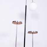 Restored Bauhaus Floor Lamp, J. Halabala, UP Zavody, Chrome, Czechia, 1930s