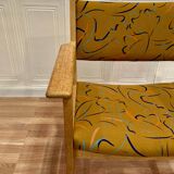 6 chairs stamped Hans Wegner "Scandinavian design" 1960.