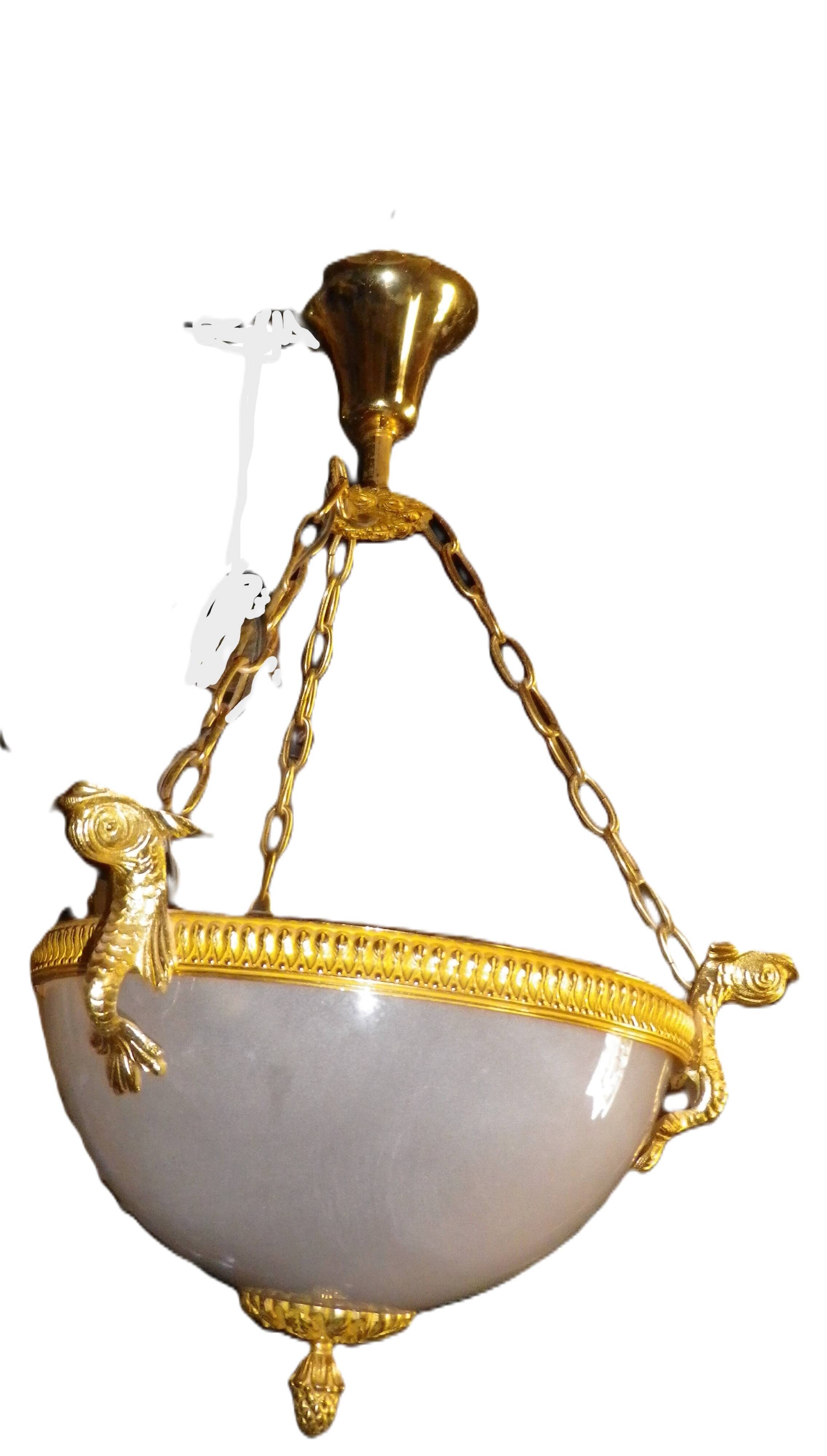 chandelier and its golden bronze brass wall lights