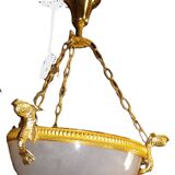 chandelier and its golden bronze brass wall lights