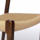 1 of 4 Vintage Niels Otto Møller Chair, Model 71, Dark Oak, Danish Cord