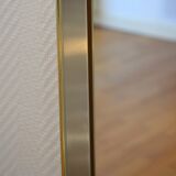 Golden and vintage silver mirror 1960s - 81x40cm