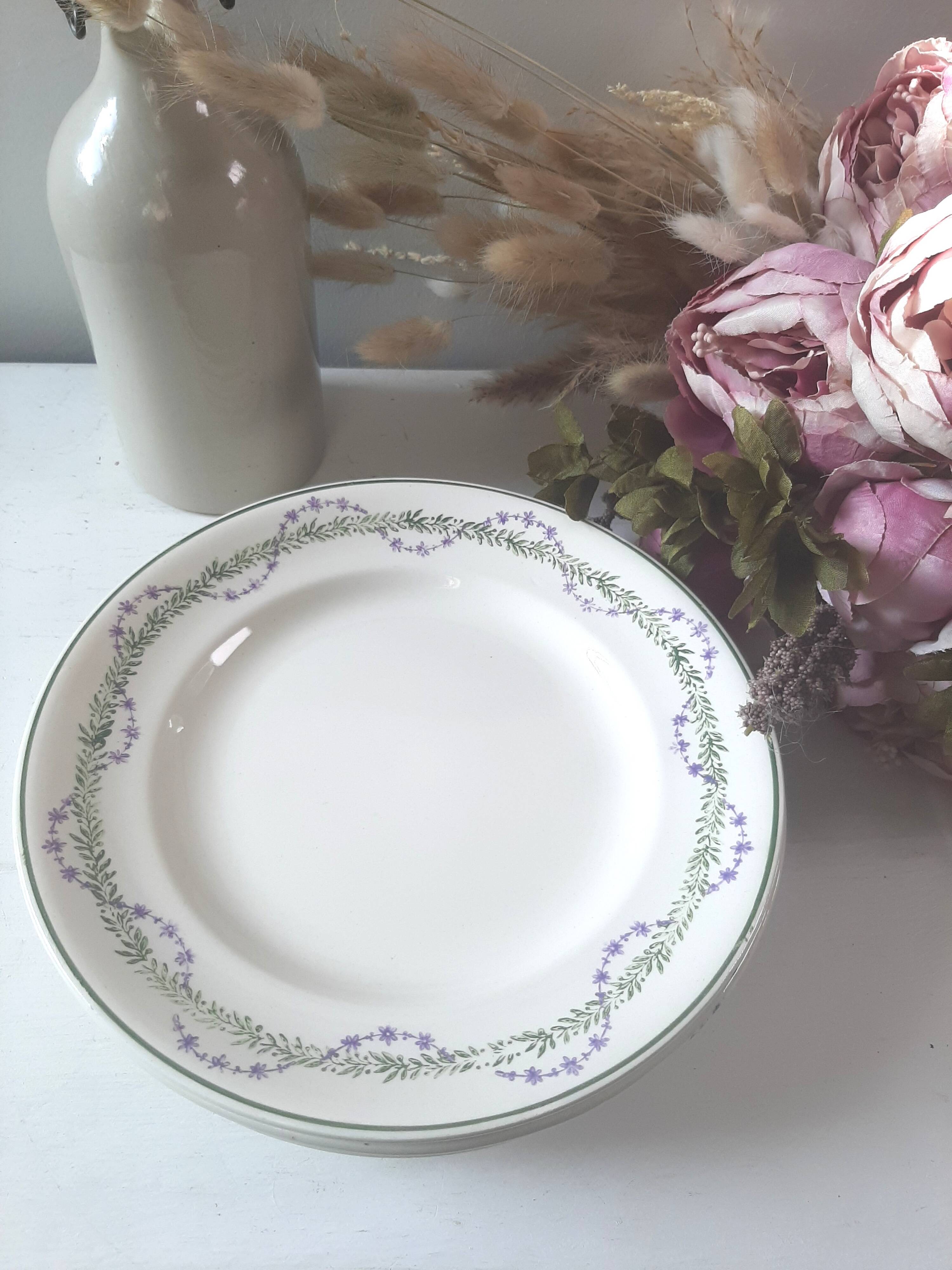 Assiettes à dessert Longwy