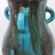 Vase Primavera pour le Printemps en céramique bleu Francais Art Déco