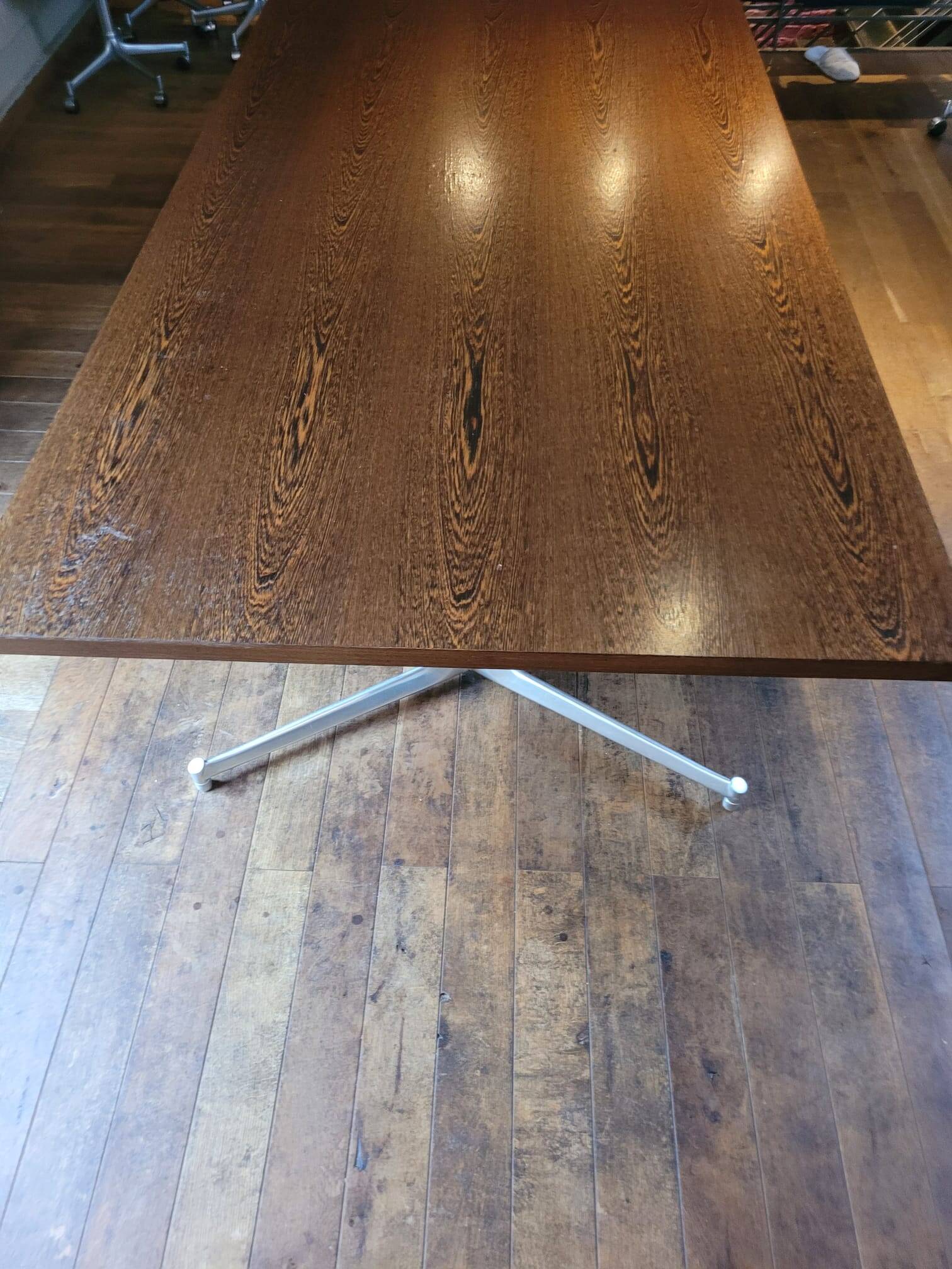 very large Table or desk by Preben Fabricius & Jørgen Kastholm for Kill International, 1960s