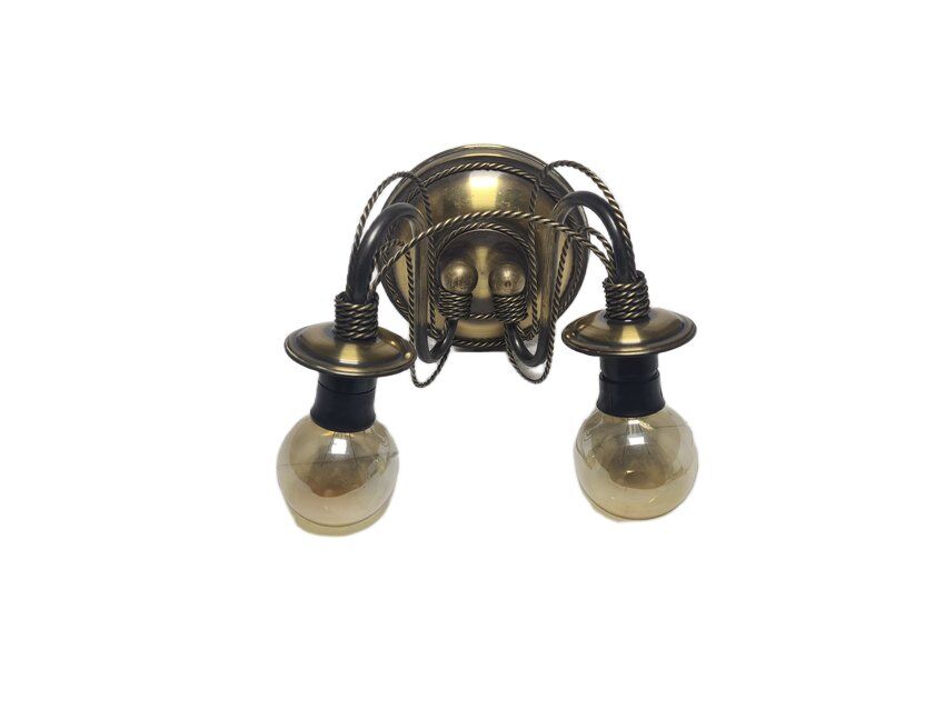 Art Nouveau two-armed wall lamp, Poland, 1970s
