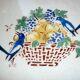 Round dish 32.5 cm Gournay signed M. Goupy for MAISON ROUARD