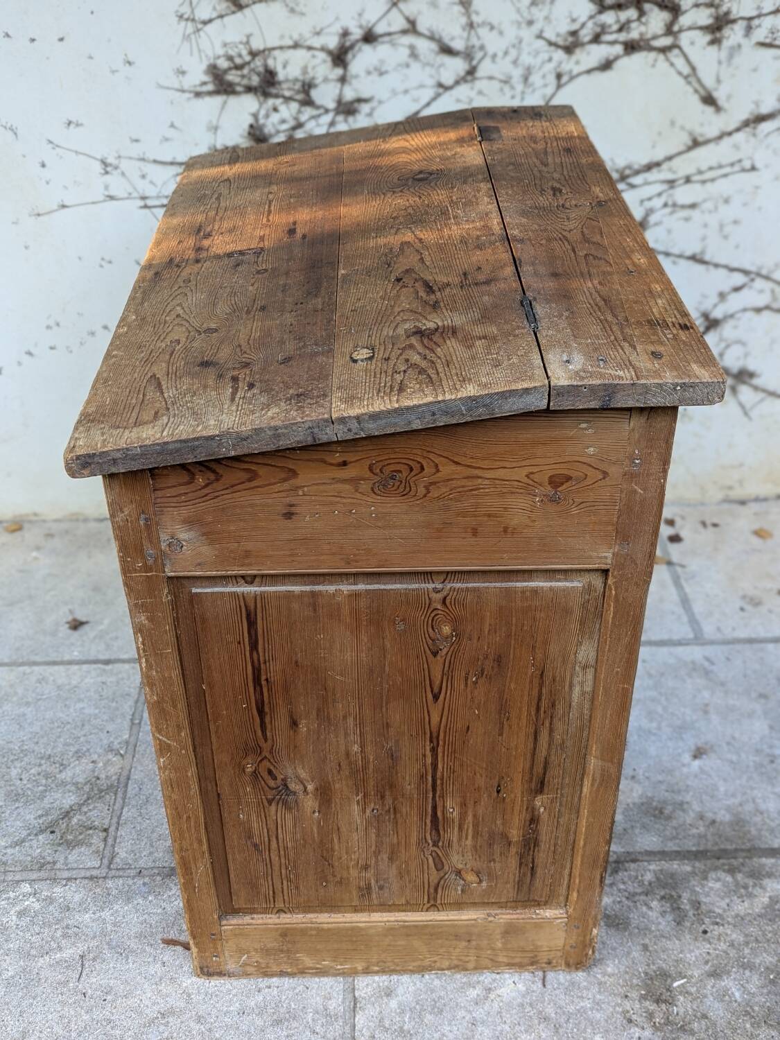 School desk with storage