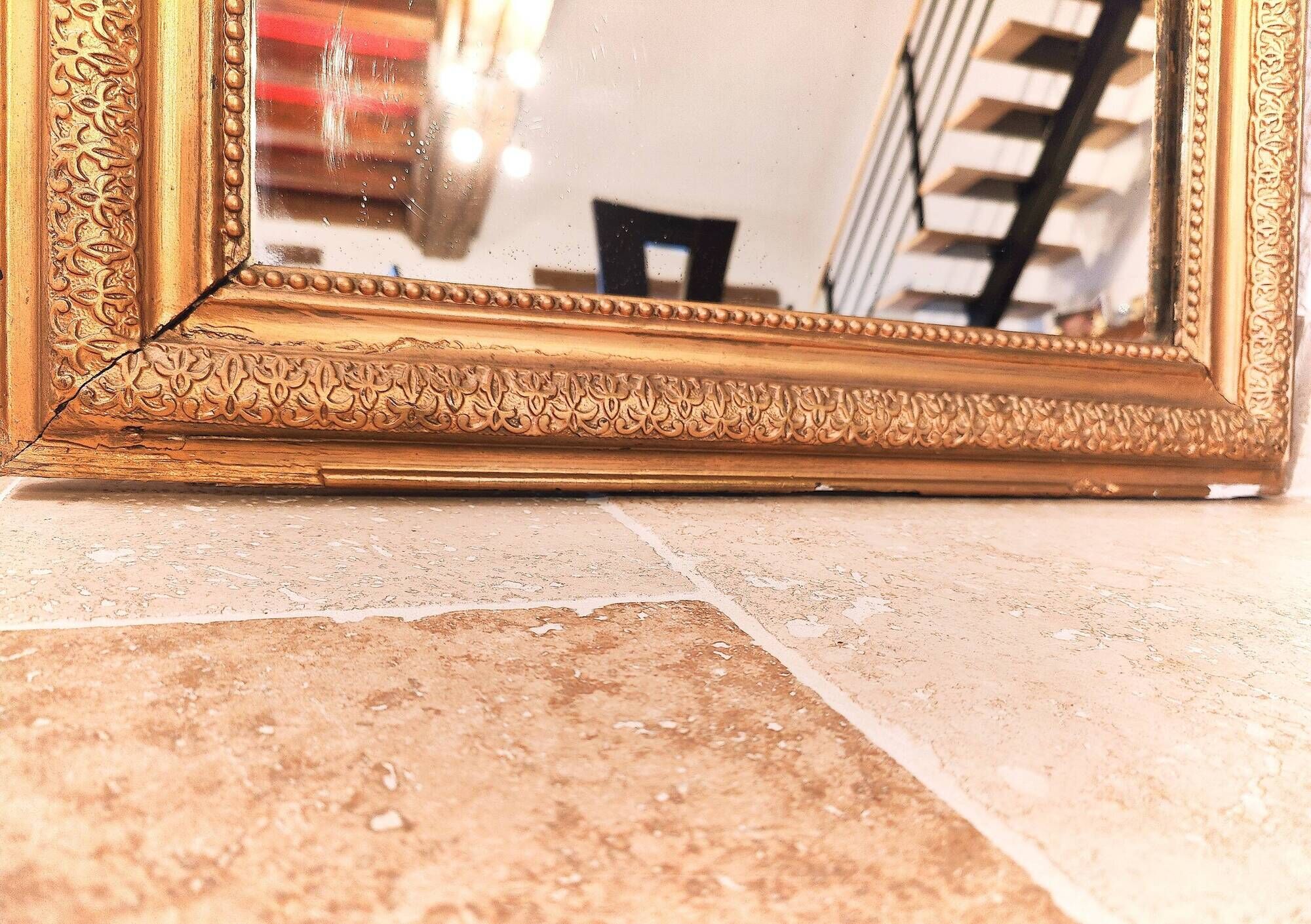 Louis philippe mirror in gilded wood (10)