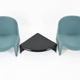 Armchairs + Alky table by Giancarlo Piretti for Anonima Castelli, years.