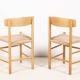 2x Børge Mogensen J39 People's Chair in Beech, 1970s Denmark