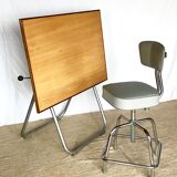 Architect Heliolithe vintage drafting table and Chair