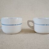 Set of 2 cups and an sugar bowl in iron earth