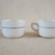Set of 2 cups and an sugar bowl in iron earth