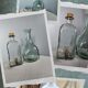 Duo of bottles/carafes, vintage
