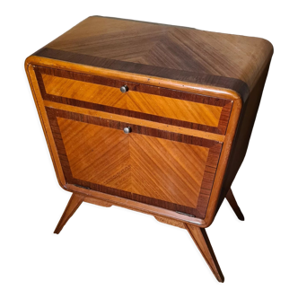 Bedside table in marquetry