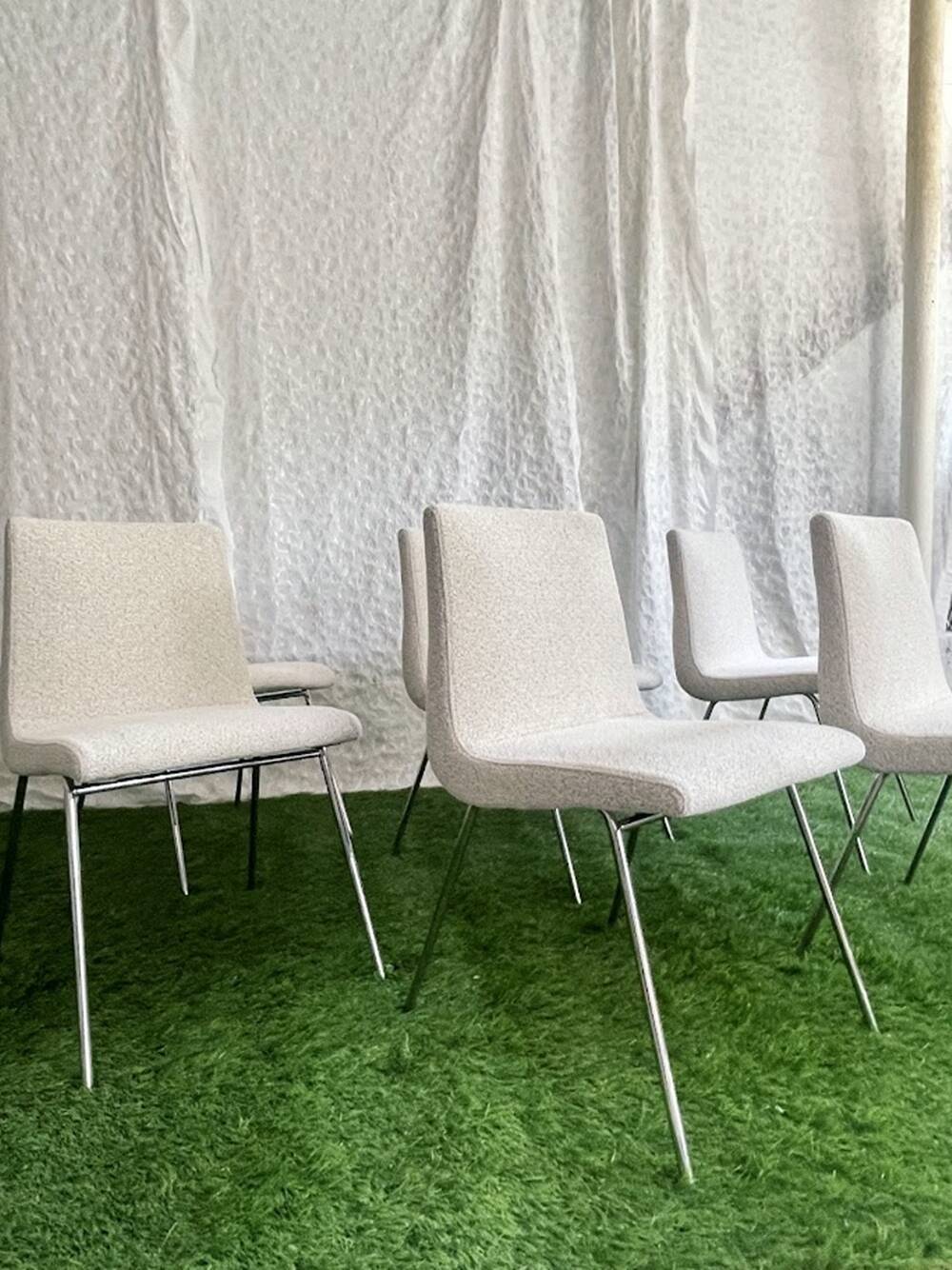 Set of 6 Ligne Roset TV Dining Chairs by Pierre Paulin