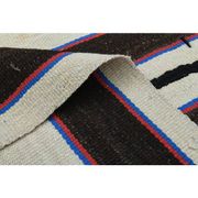 1970s Vintage Turkish Oushak Handmade Wool Cotton Beige Runner Rug 178x326