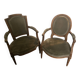 2 Louis XVI style armchairs