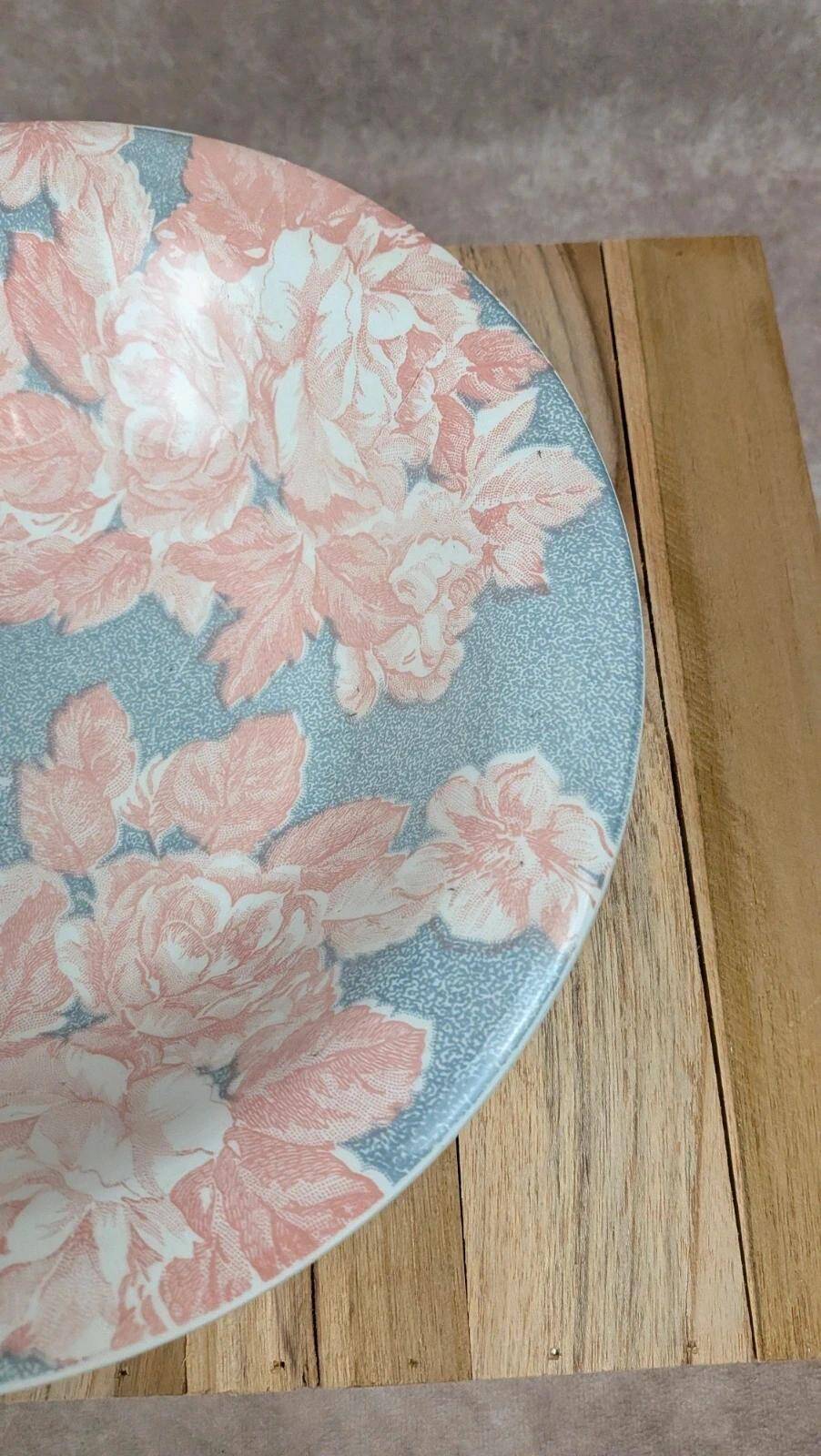 Vintage floral patterned shallow dish