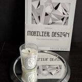 Art Deco mirrored tray