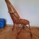 Rattan basket armchair