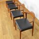 4 chaises danoises en teck par Jacob Hermann pour Randers Mobelfabrik