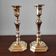 Paire de bougeoirs vintage classiques