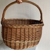 Vintage woven wicker basket