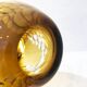 Vintage ochre crystal vase, 1970s