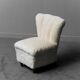 Velvet armchair 50s