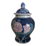 Vase rose et bleu