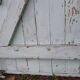 Small solid antique wooden shutter, 104cm high x 54cm wide