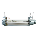 Industrial East German Fluorescent Tube Light From Leuchtenbau Wittenberg, 1980s