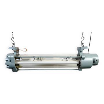 Tube fluorescent industriel est-allemand de Leuchtenbau Wittenberg, années 1980