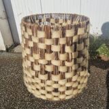 Lampe de sol de 1970, Abat-jour en laiton de mouton